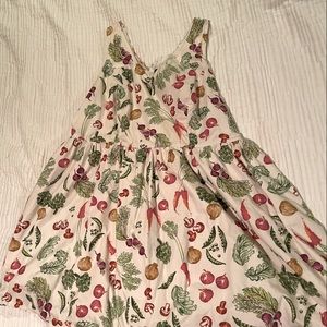 ModCloth Retro Fit and Flare Vegetable Dress